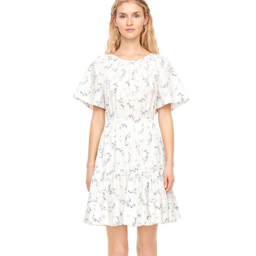 NWT Rebecca Taylor FRANCINE FLORAL POPLIN DRESS size 8